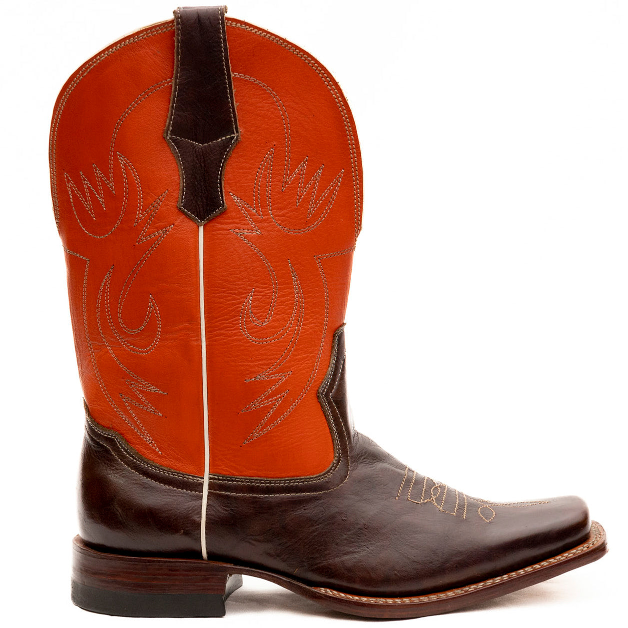 Square Toe Double Stitched Cowboy Boots